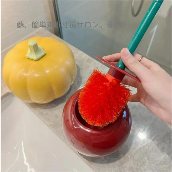 クリエイティブなチェリートイレブラシ、家庭用、死角なしのバスルームクリーニングトイレブラシ