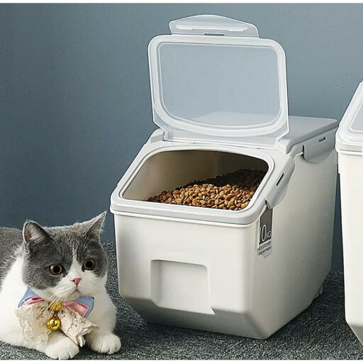 ペット用品 食料品収納容器 猫用食品容器 犬用食品ボックス密封防湿保湿健康白大容量収納容器 ペット用品 食料品収納容器 猫用食品容器 犬用食品ボックス密封防湿保湿健康白大容量収納容器
