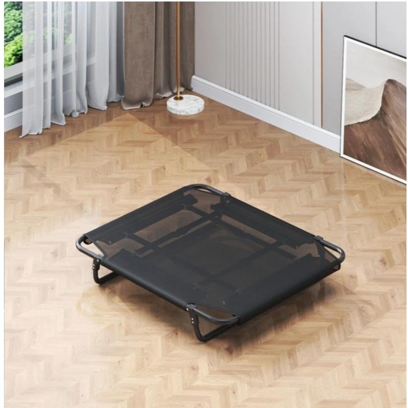 1個 ペット用ベビーベッド、リビングルーム四季対応猫と犬の巣夏用洗えるドッグベッド地面離れ湿気防止ペットベビーベッド大型犬用通気性でお手入れ簡単な犬の巣