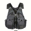 調節可能な釣り用ウェストコート - マルチポケット、通気性メッシュデザインと安全なジッパーコンパートメント、フライ・バス(4)