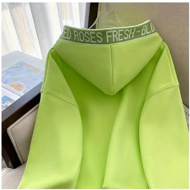 新しい2025年春秋の人気爆発モデル、ハイエンドで見栄えの良い女性用ピンクスウェットシャツはオリジナルデザインが特徴です