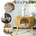 1個のモダンな2-in-1木製キャットハウス兼サイドテーブル、頑丈な多機能キャット隠れ家、簡単に組み立てられる室内用キャット家具(4)