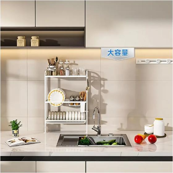 水切りラック スリム ステンレス 水切り 3段 洗い物ラック 箸収納 狭いキッチン ディッシュラック 食器..