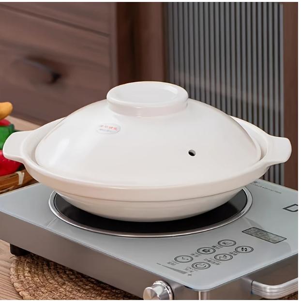 2024年新デザインスープポット - 大容量22.91オンス＆16.17オンス、耐熱・割れにくい、均一な温熱分布でスープ・シチュー・おかゆ用