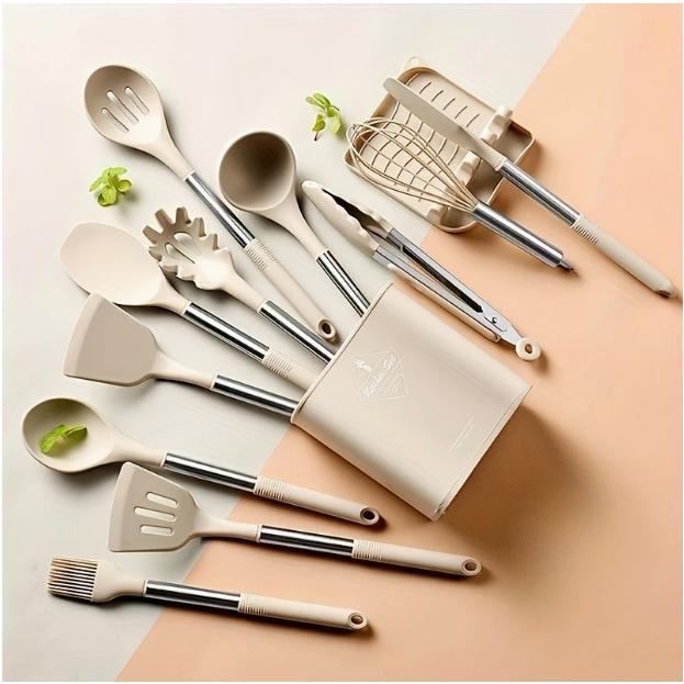 キッチンツール 調理器具 13点セット キッチン用品 ステンレス製 キッチンツール クッキングツール 製菓器具 台所用品 耐熱シリコン 調理 料理 フライ返し
