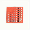 ポール&ジョー アクセサリー レディース ハンドタオル & ハンカチ - 24.89x24.89cm 赤 マルチカラー ハート柄 & 猫のアップリケ