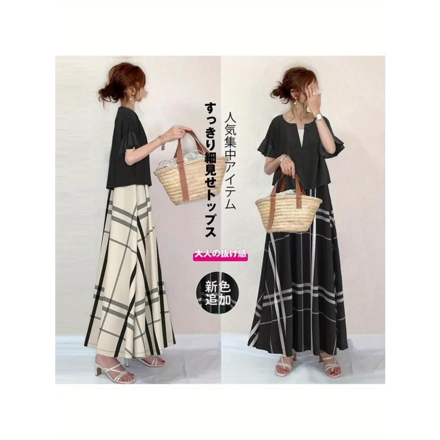 2025年早春日本風新しい半袖Tシャツ+ベストプリントドレス2ピースセットデザインセンスあり