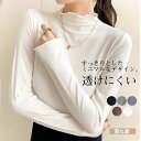 カットソー レディース 長袖 tシャツ Tシャツ インナートップス シースルー ハイネック インナー トップス 重ね着 通勤 通学 ブラウス 送料無料