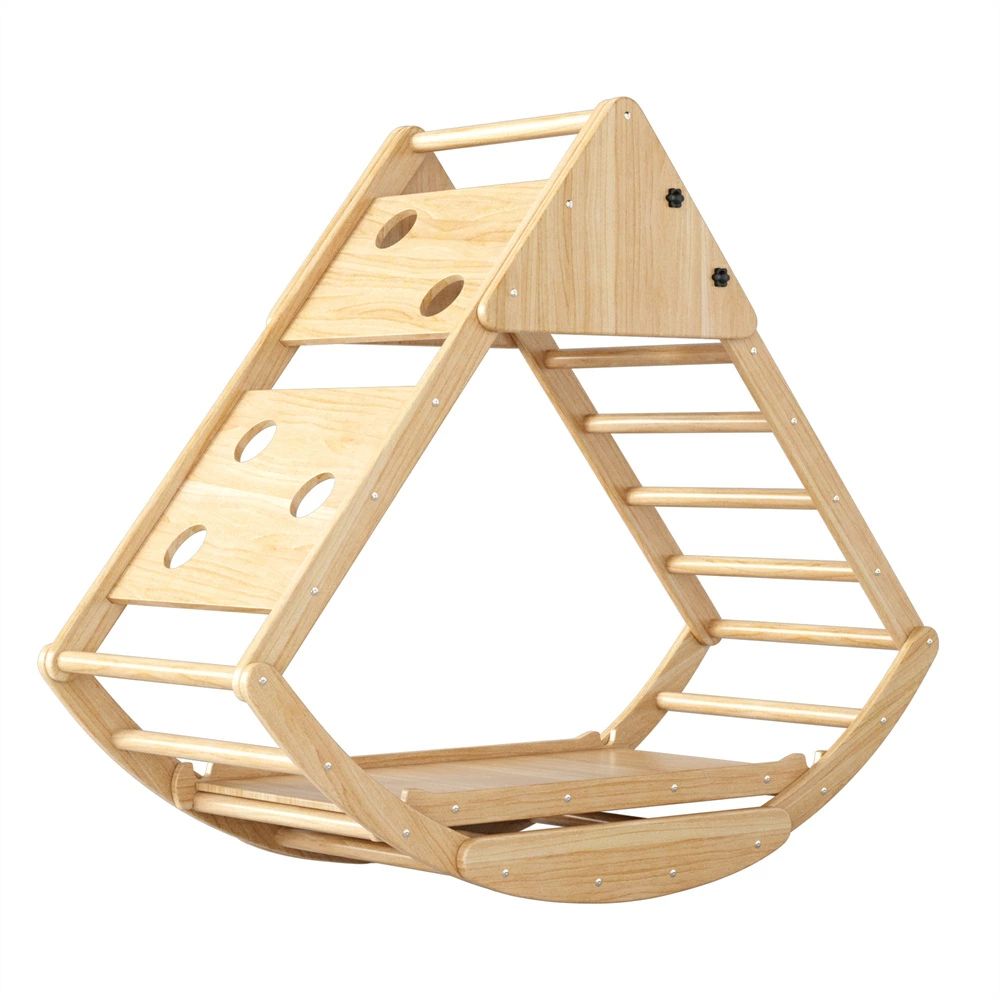 【四季中楽しめる】悪天候でもお宅で楽しめる　時間をかけて並ぶ必要はない　時間制限はない　室外のウイルスにつかれる心配はない【サークルジム＋トライアングルジム】自分の力で登ったり下りたり室内でも身体を動かして楽しめる。お子さまの自立心と運動能力を高めるために開発されました。集中力を高め、四肢の協調性を向上させ、バランス感覚を鍛えます。PVC製滑り止めカバー　安全感アップ　　鋭い角がなく、表面をツルツルに　　三角形の形状で、ナットで回転取り付けし、穏やかな感じになります。【クライミングウォール 】達成感アップ筋力だけでなく、バランス感覚や柔軟性も養うことができます。また、頂上に到達する喜びが、お子さまの自尊心を育む手助けとなります。【ロッキングチェア】半円型のジムを反転させると、ロッキングチェアになります。ユラユラ揺れる！【さらに多くの遊び方が待っています！】登る　　くぐる　　座る【SECURITY】子どものために、安全性にこだわっています。構造がしっかりしていり、倒れにくい。【高品質のHDPEを採用】無毒匂いなし。鋭い角がなく、表面をツルツルにささくれなどはなく、肌にやさしい