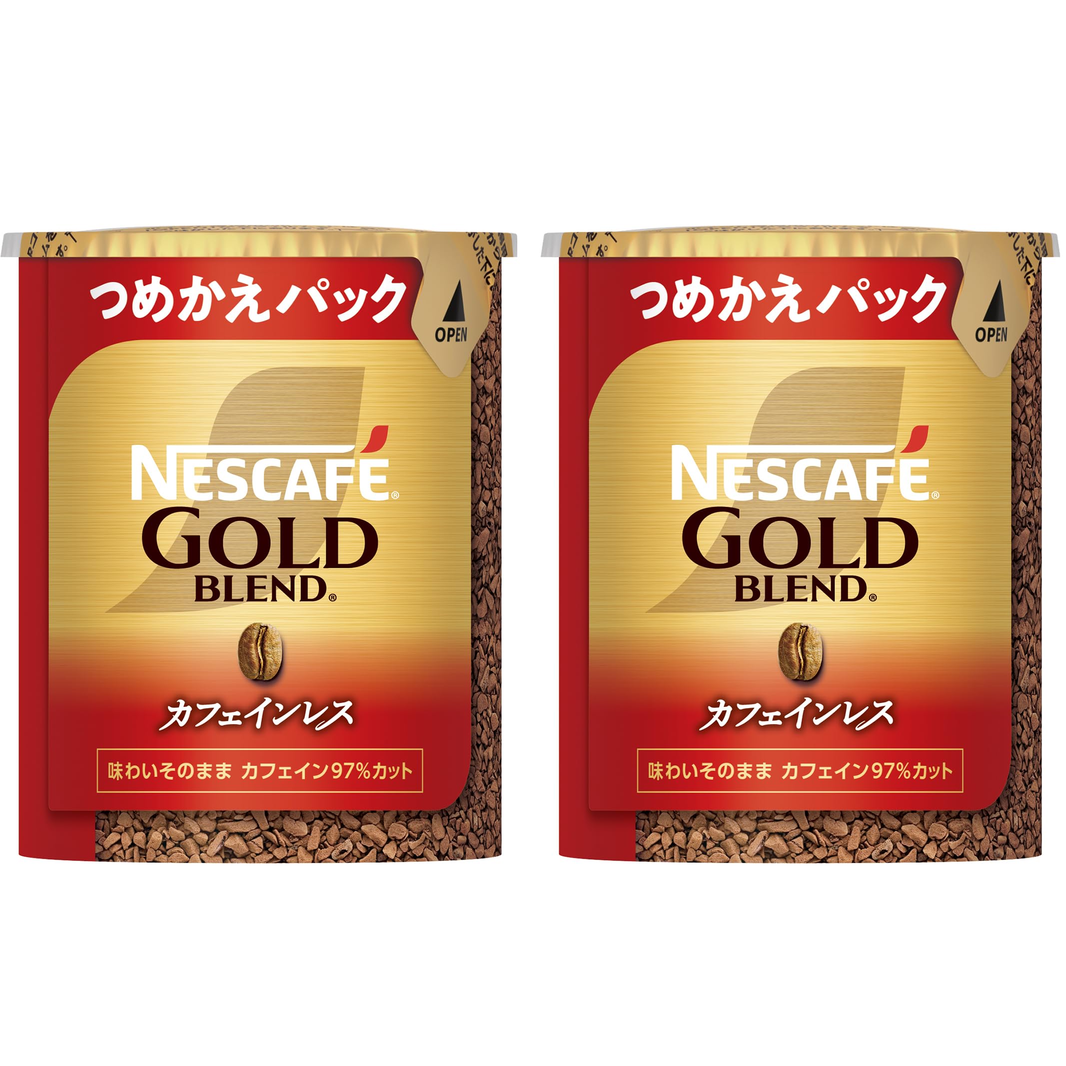 Rakuten - ネスカフェ ゴールドブレンド カフェインレス エコ&システムパック 60g×2本【 60杯分 】【 詰め替え用 】【 ブラックコーヒー 】【 インスタント 】