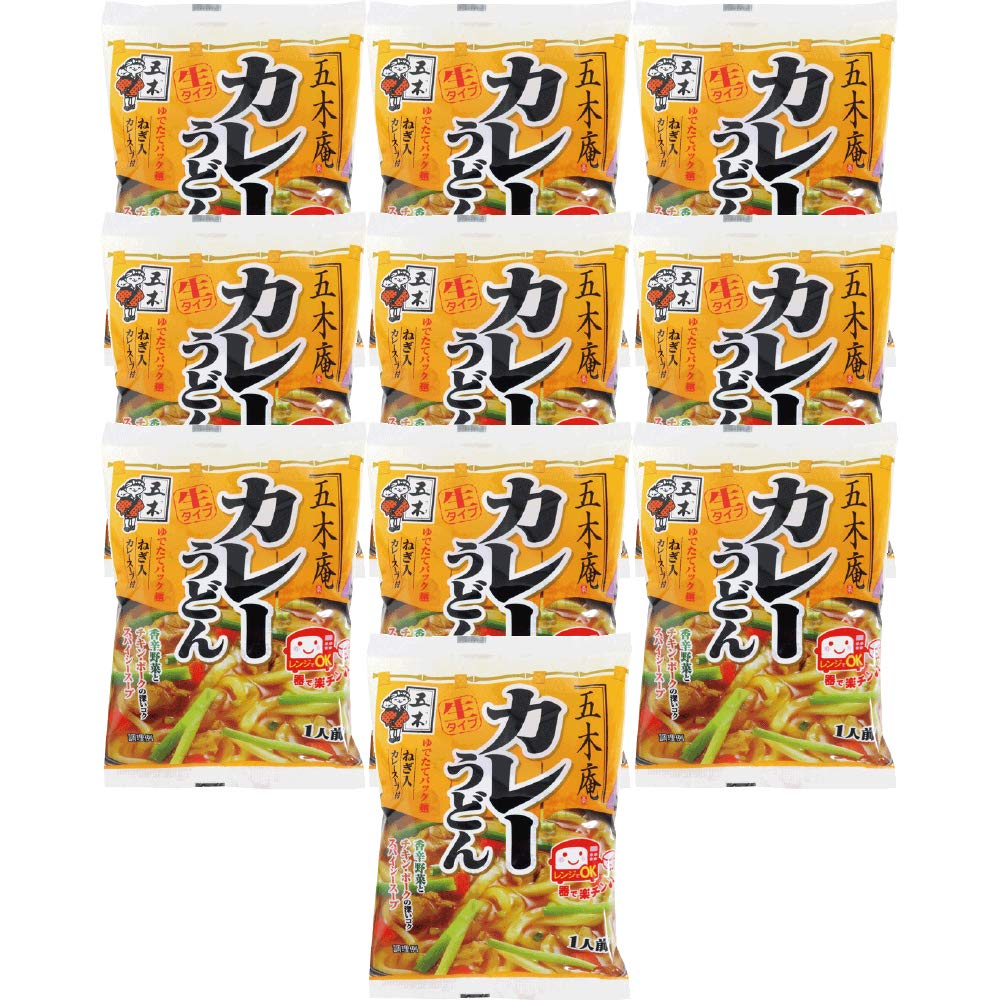 Rakuten - 五木食品 五木庵カレーうどん 225g ×10個(電子レンジ調理可能)(常温保存商品)