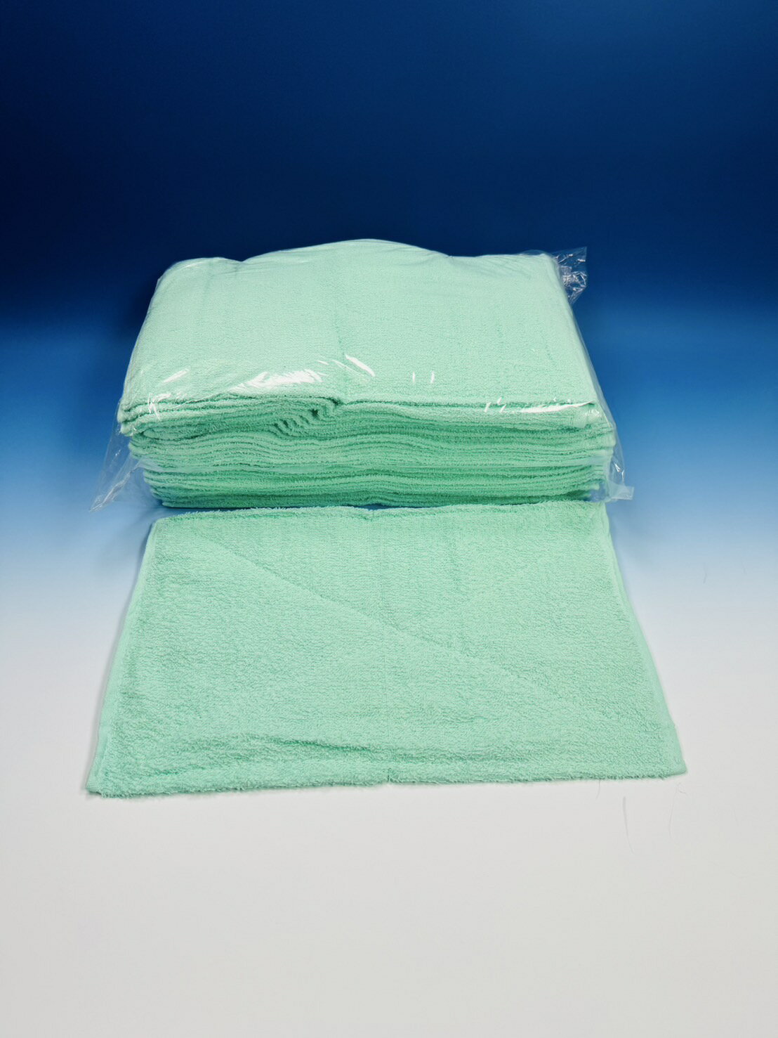 【自社ブランド】200匁フェイスタオルダスター／20枚　グリーン