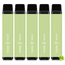 電子タバコ 使い捨て vape 12500回吸引 マスカット 5本 メンソール入り 大容量 爆煙 水蒸気タバコ メンテナンス不要 ビタミン入り ニコチンなし タ...