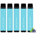 電子タバコ 使い捨て VAPE 12500回吸引可能 ブルーベリー 5本 メンソール配合 プレミアムフレーバー 大容量 爆煙 水蒸気タバコ メンテナンス不要 ビ...
