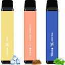 電子タバコ 使い捨て VAPE 7500回吸引可能 3風味 スーパー清涼感+クラシックタバコ+メンソール プレミアムフレーバー 大容量 爆煙 水蒸気タバコ メンテナンス不要 ビタミン入り ニコチンなし タールなし 禁煙 ベイプ オートスイッチ O2Plus型 TORIDO