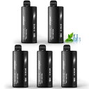 電子タバコ VAPE ベイプ シーシャ 42500回吸引可能 ミントメンソール 5本セット 爆煙 大容量 使い捨て LEDモニター搭載 持ち運び 特製リキッド ...
