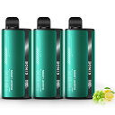 電子タバコ VAPE ベイプ シーシャ 25500回吸引可能 マスカットレモン 3本セット 爆煙 大容量 使い捨て LEDモニター搭載 持ち運び 特製リキッド ...