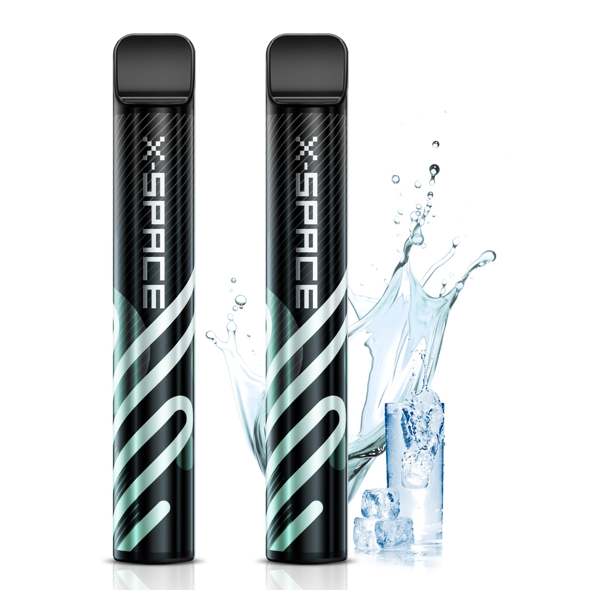 X-SPACE 電子タバコ シーシャ ベイプ 使い捨て vape 2000回吸引可能 持ち運び 大容量 禁煙グッズ 水蒸気タバコ 爆煙 ミネラルウォーター 風味...