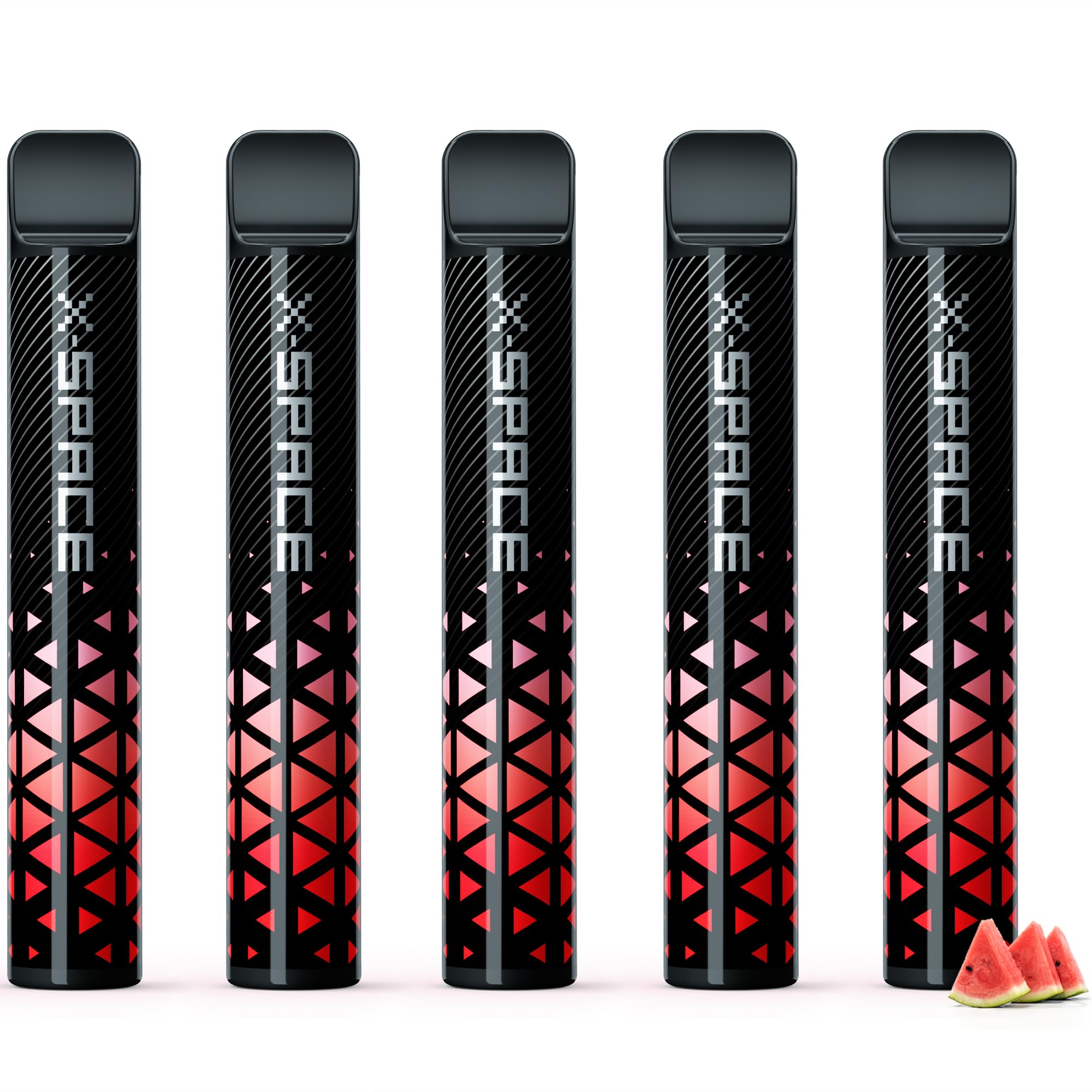電子タバコ シーシャ ベイプ 使い捨て vape 10000回吸引可能 5本入り 持ち運び便利 大容量 禁煙グッズ 水蒸気タバコ 爆煙 フレーバースティック タール ニコチン0 X-SPACE (スイカ 5本)