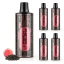 電子タバコ vape 交換用POD 充填済み カートリッジ 白桃烏龍茶*5 本体含まれない 25000回吸引可能 べイプ 互換カートリッジ ニコチン0 タール0 爆煙 禁煙 減煙サポート 液漏れ防止 ARASHI