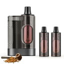 電子タバコ 使い捨て vape シーシャ 15,000回吸引回数 大容量 タバコ味ポッド3個付き 水蒸気タバコ ベイプ 爆煙 カートリッジ交換可能 持ち運び便利 禁煙グッズ ニコチン0 タール0 (本体+タバコ味*3) ARASHI|詳細画像