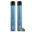 DBL 電子タバコ 使い捨て 持ち運び シーシャ ベイプ 2本入り ブルーベリーアイス 大容量 VAPE 禁煙パイポ 爆煙 水蒸気タバコ 禁煙サポート タール ...
