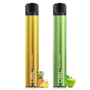 電子タバコ 使い捨て 持ち運び シーシャ 2風味選択可 2本入り VAPE ベイプ 大容量 爆煙 水蒸気タバコ ミントメンソール 禁煙サポート タール ニコチン...