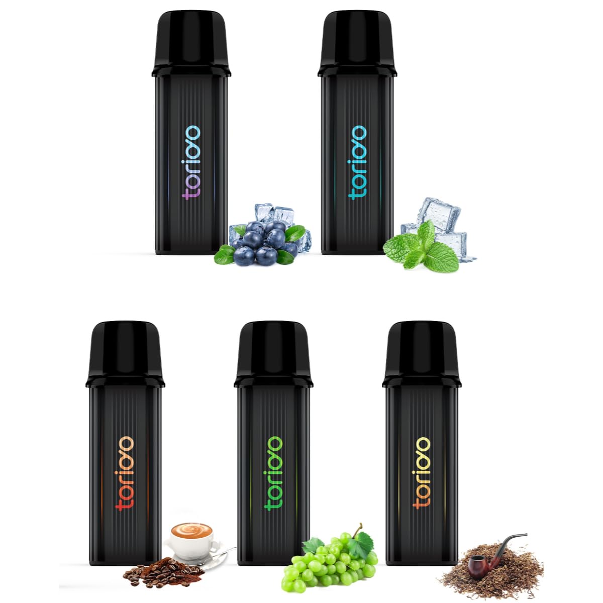 電子タバコ VPAE カートリッジ 5風味 25000回吸引 POD 使い捨て 使用簡単 メンソール入り 爆煙 禁煙 ベイプ コスパ ニコチン0 タール0 IM...