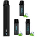電子タバコ VAPE スターターキット 本体 15000回吸引 カートリッジ 3個入り POD LEDディスプレイ搭載 残量表示 使い捨て 使用簡単 メンソール...