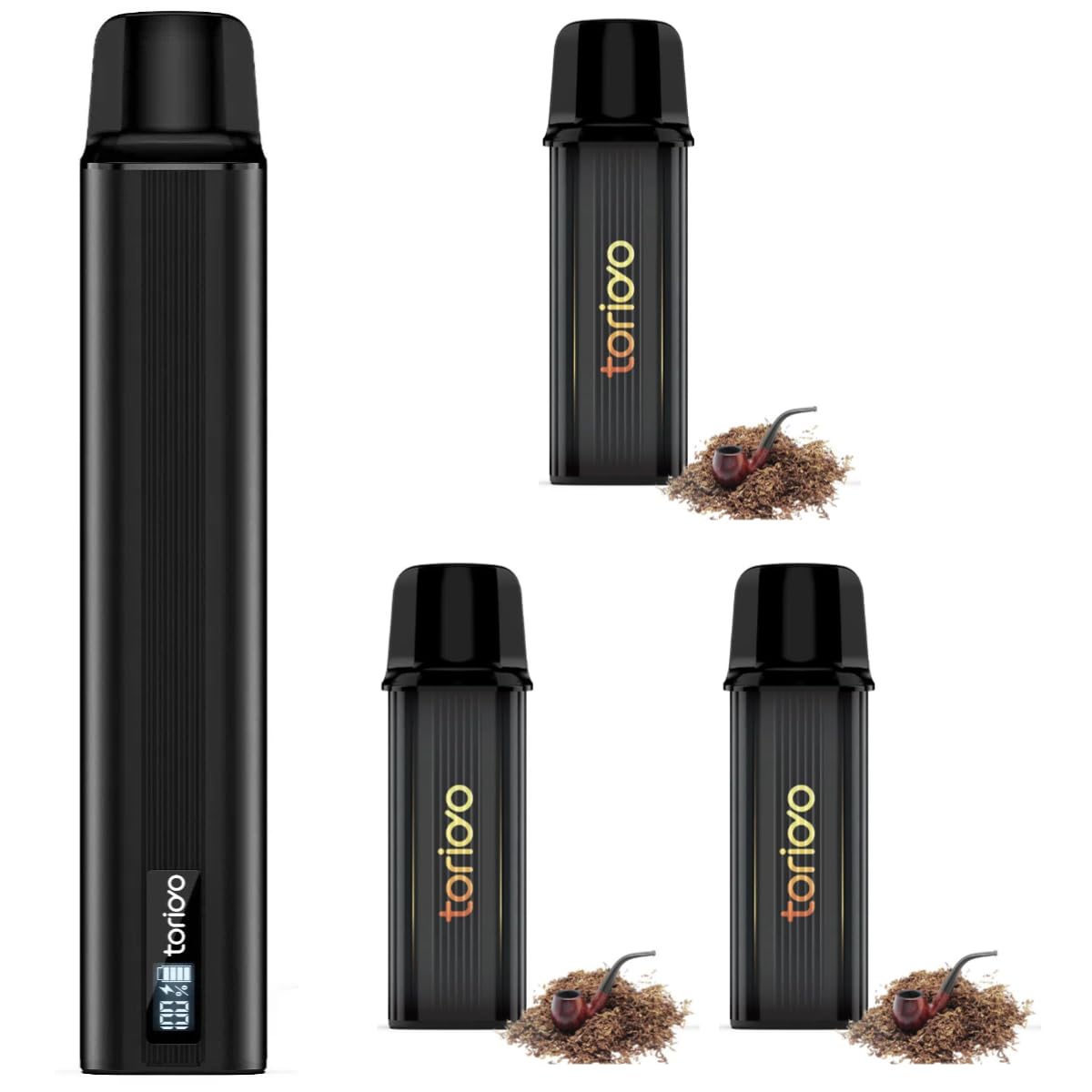 電子タバコ VAPE スターターキット 本体 15000回吸引 カートリッジ 3個入り POD メンソール入り 爆煙 禁煙 使い捨て ベイプ コスパ ニコチン0...