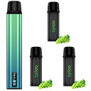 電子タバコ VAPE スターターキット 本体 15000回吸引 カートリッジ 3個入り POD LEDディスプレイ搭載 残量表示 使い捨て 使用簡単 メンソール...