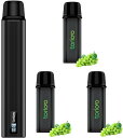 電子タバコ VAPE スターターキット 本体 15000回吸引 カートリッジ 3個入り POD LEDディスプレイ搭載 残量表示 使い捨て 使用簡単 メンソール...