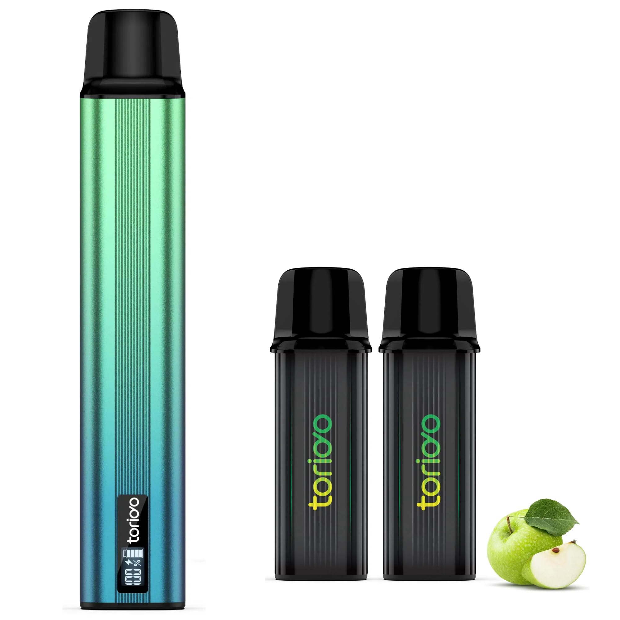 電子タバコ VAPE スターターキット POD x2個 10000回吸引 カートリッジ+本体 使い捨て 使用簡単 メンソール入り 爆煙 禁煙 ベイプ コスパ ニ...