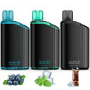 電子タバコ 使い捨て ベイプ メンソール 48,000回吸引可能 禁煙パイポ vape シーシャ 持ち運び 爆煙 水蒸気タバコ ニコチン0 タール0 禁煙グッズ ARASHI ブルーベリー+アイスミント+アイスコーラ