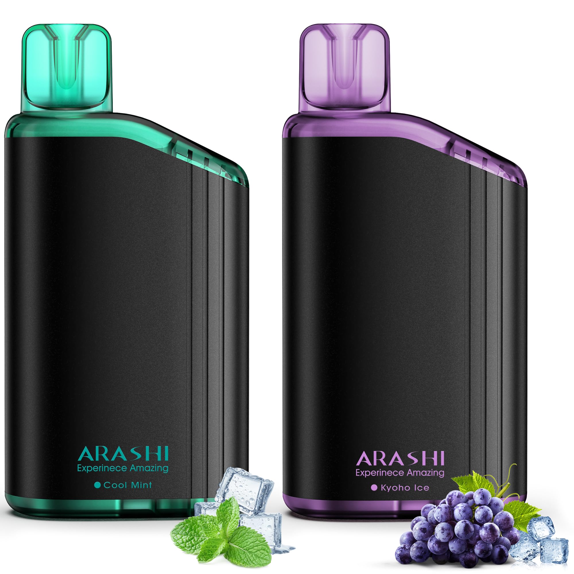 ARASHI 電子タバコ 使い捨て ベイプ メンソール 32,000回吸引可能 禁煙パイポ vape シーシャ 持ち運び 爆煙 水蒸気タバコ ニコチン0 タール...
