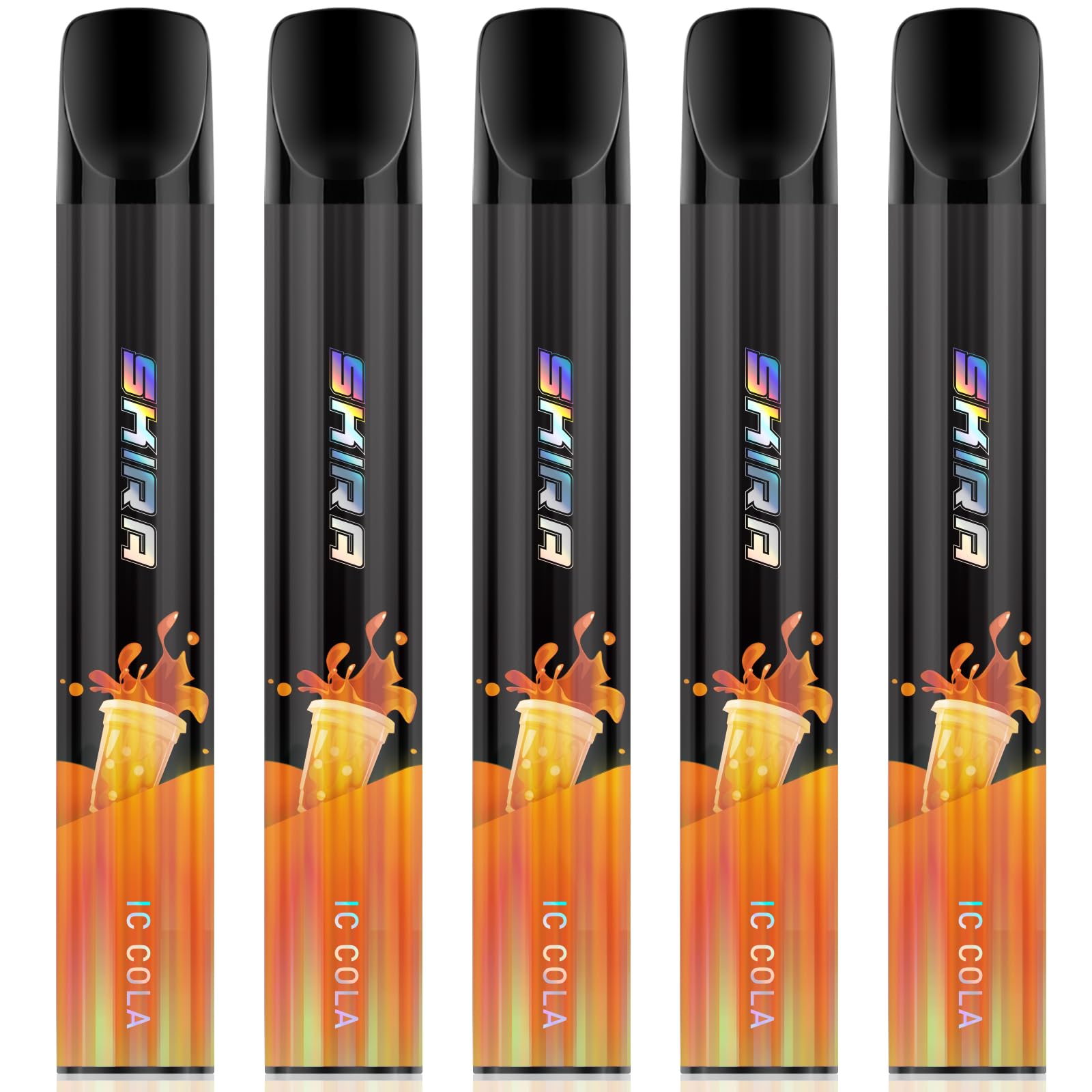 電子タバコ 使い捨て シーシャ VAPE ベイプ 7500回吸引可能 大容量 水蒸気たばこ コンパクト 持ち運び 禁煙グッズ タール ニコチン0 コーラ風味5本...