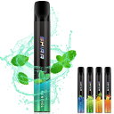 電子タバコ 使い捨て シーシャ VAPE ベイプ 1500回吸引可能 大容量 水蒸気たばこ コンパクト 持ち運び 禁煙グッズ ニコチンなし タールなし メンソール風味 1本/3本/5本入り 選べる5フレーバー SKIRA