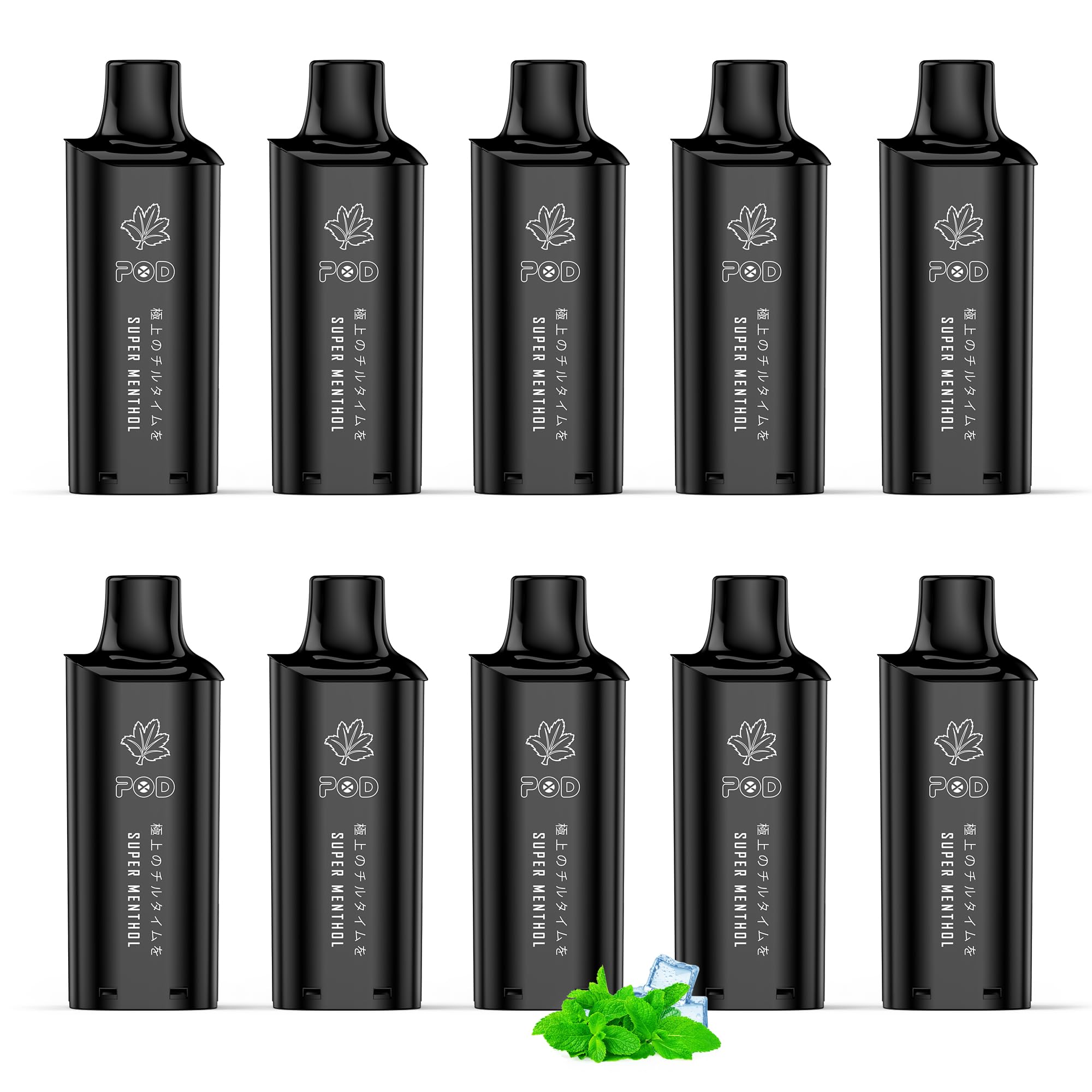 電子タバコ vape シーシャ 交換用POD ストロングメンソール 10個入り 使い捨て ポッド フレーバーカートリッジ リキッド充填済み 爆煙 禁煙 ニコチン0 タール0 液漏れ防止 ポッド交換式 I4型 X-SPACE