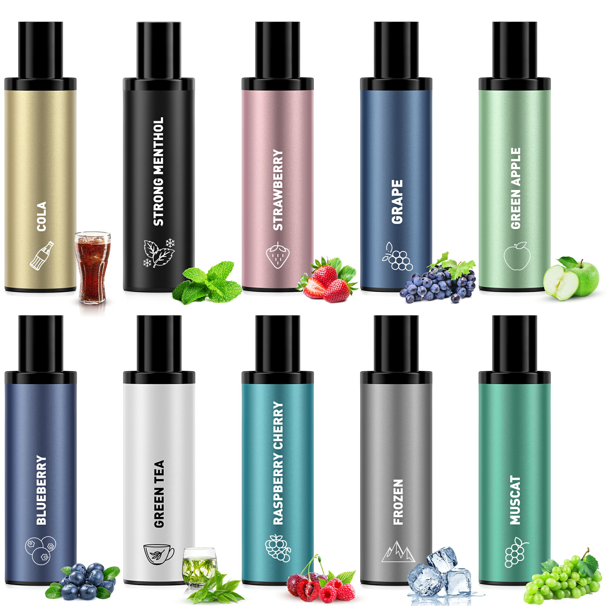 DBL BOX 電子タバコ べイプ ポッドカートリッジ 交換用ポッド フレーバー10種付き 50,000回吸引可能 爆煙 使い捨てカートリッジ リキッド充填不要...