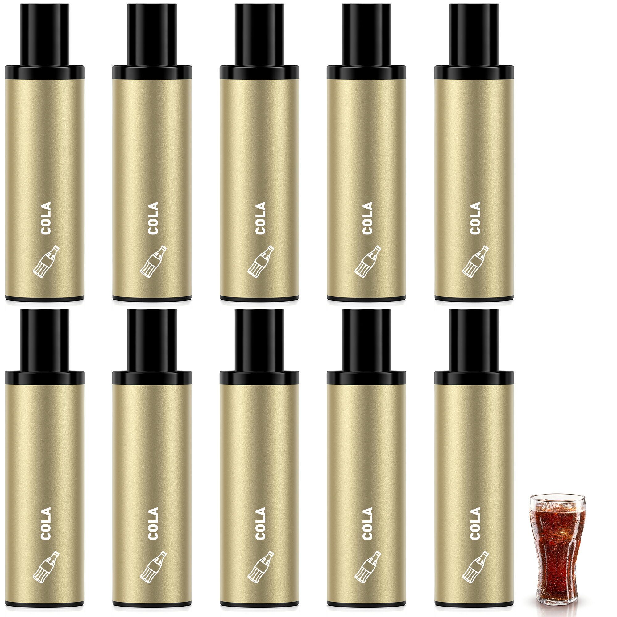 DBL BOX 電子タバコ べイプ ポッドカートリッジ 交換用ポッド 10個付き 50,000回吸引可能 爆煙 使い捨てカートリッジ リキッド充填不要 持ち運び...