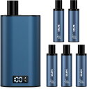 電子タバコ 巨峰 カートリッジ5個付き シーシャ vape 25000回吸引可能 ポッド交換式 べイプ LEDディスプレイ搭載 爆煙 使い捨てカートリッジ 充電...