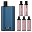 電子タバコ ストロベリー カートリッジ5個付き シーシャ vape 25000回吸引可能 ポッド交換式 べイプ LEDディスプレイ搭載 爆煙 使い捨てカートリッ...