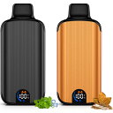 電子タバコ 使い捨て VAPE 36000回吸引 大容量 2個セット タール ニコチン0 爆煙 エアフロー調節可能 LED液晶ディスプレイ搭載 充電可能 キック感抜群 吸いごたえ シーシャ 持ち運び 禁煙 水蒸気タバコ 水タバコ V6型 TORIDO(スーパーメンソールxクラシックタバコ)