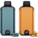 電子タバコ 使い捨て VAPE 36000回吸引 大容量 2個セット タール ニコチン0 爆煙 エアフロー調節可能 LED液晶ディスプレイ搭載 充電可能 キック感抜群 吸いごたえ シーシャ 持ち運び 禁煙 水蒸気タバコ 水タバコ V6型 TORIDO(クラシックタバコxブルーベリー)