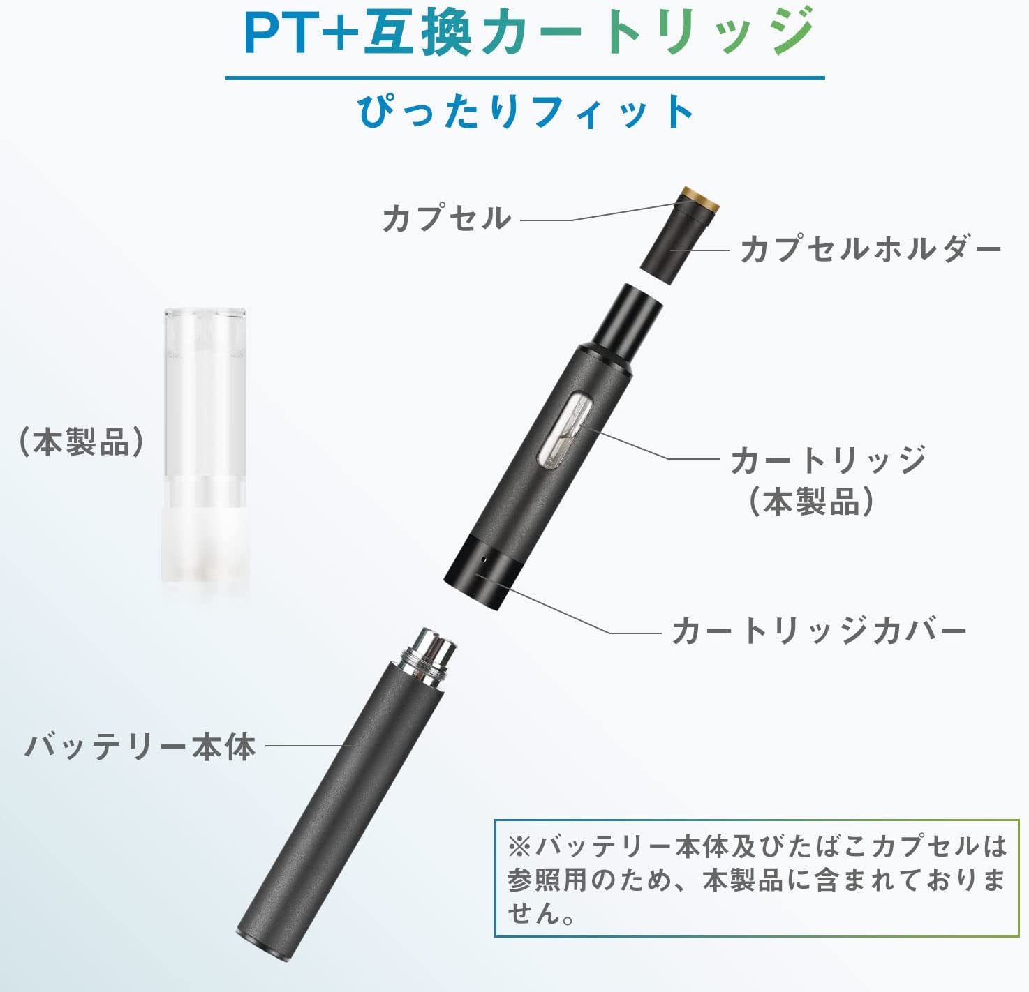 プルームテックプラス互換 カートリッジ 無臭 無味 30本 純正タバコ カプセル対応 爆煙 ニコチン・タールなし よい吸い心地 M4型