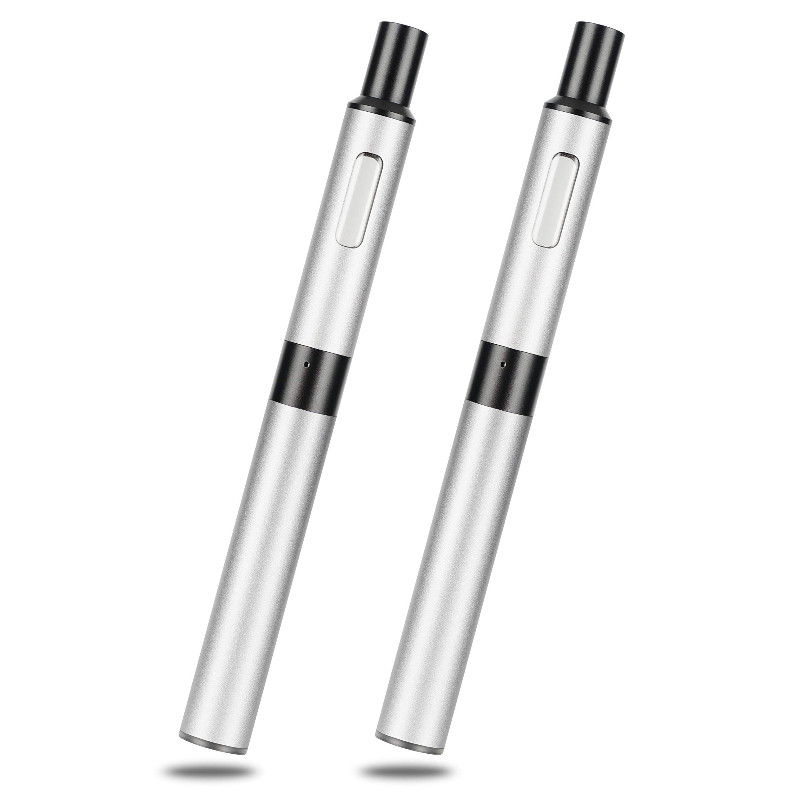 プルームテックプラス互換 バッテリー 大容量 本体 PT+互換 ボダン操作不要 カプセル装着可 2本入 シルバー M4型 DBL