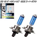 アークス AXS GRX-69 H7 ハロゲンバルブ 4800K スーパーホワイト 2個入り GRX69【お取り寄せ商品】【カー用品 ヘッドライト ヘッドランプ バルブ 球】