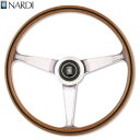 NARDI ナルディ レプリカライン ANNI60 ウッド ポリッシュスポーク ステアリング 径380mm NARDIホーンボタン付属【お取り寄せ商品】【ハンドル ステアリング】