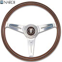 NARDI ナルディ　N100　ウッド&ポリッシュスポーク　ステアリング　径330mm　NARDIホーンボタン ホーリング...