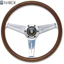 楽天KCMオンラインショップNARDI ナルディ　N161　Viteウッド&ポリッシュスポーク　ステアリング　径360mm　NARDIホーンボタン ホーリング付【お取り寄せ商品】【ハンドル ステアリング】